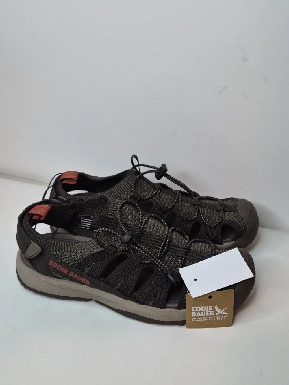 Eddie Bauer Olive Green Knit Slip-On Casual Shoe Size 8 M